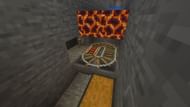 Collection and storage system right under the magma blocks (Image via Mojang)